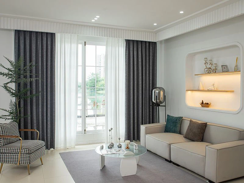 Катионна матирана жакардова тъкан за завеси