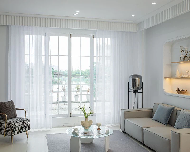 Doli FabricPlain Solid Window Screen