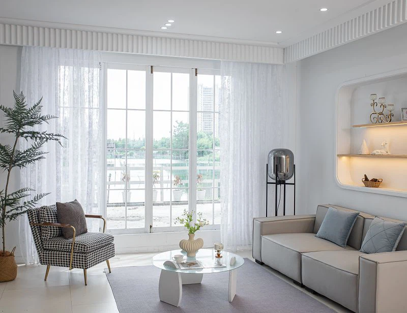 Warp плетен плътен параван за прозорци